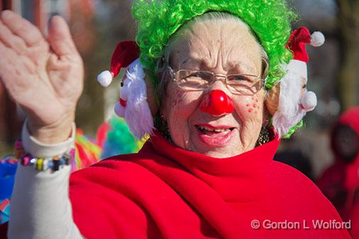 Christmas Clown_31219.jpg - Photographed at the 2012 Santa Claus Parade in Smiths Falls, Ontario, Canada.